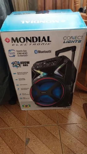 Caixa de Som da Mundial CM400 novinha, na caixa.