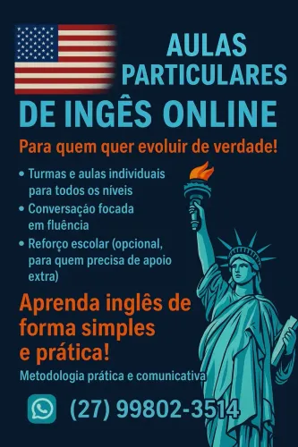 Aulas Particulares de Inglês (Online)