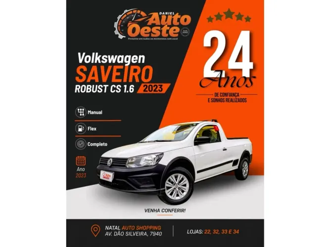 Volkswagen Saveiro Robust 1.6 Total Flex 16V 2023