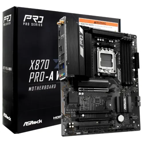 Placa Mãe ASRock X870 Pro-A Wi-Fi Socket AM5 / DDR5- Loja física