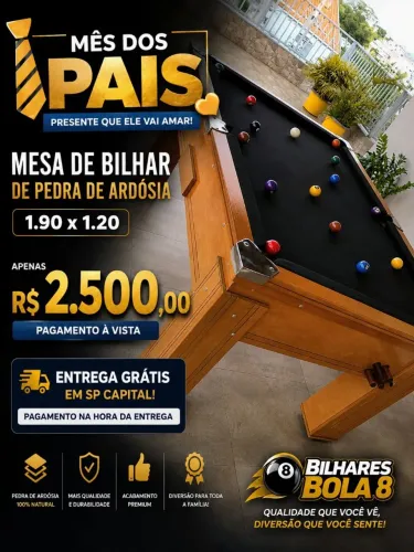 Mesa de bilhar novas