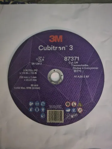 DISCO ABRASIVO CORTE - 3M Cubriton3
