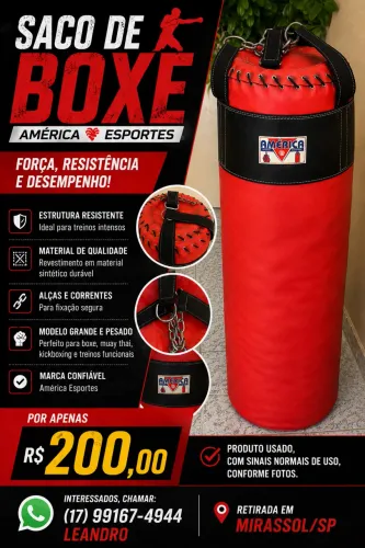 Saco para Treino Semi Novo