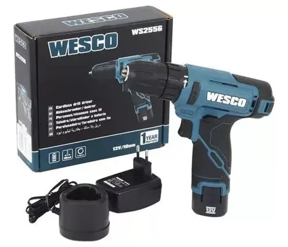 Parafusadeira/Furadeira a Bateria 12V WS2556 Wesco