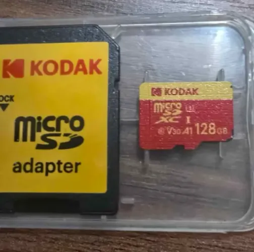 Vendo Cartão MicroSD 128GB Kodak UHS-I U3 V30 A1 Classe 10