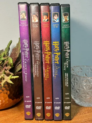 Coleção Harry Potter DVDs Originais (Anos 1 ao 5) - Excelente Estado