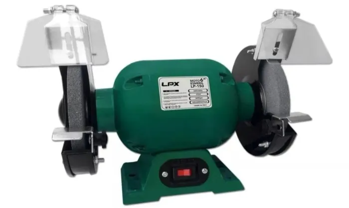 Moto Esmeril De Bancada 1/2cv 375w Rebolo 6'' Lpx Cor Verde