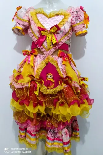 Vestido de São João Luxo 12 anos