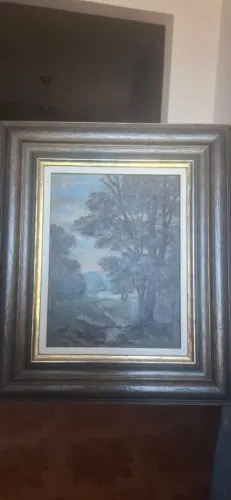 Quadro Antigo, séc XIX, Europeu Pintura Sobre Madeira - Século XIX (18x23)