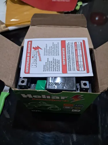 Bateria moto nova 6 amp