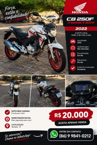 Honda CB Twister/flexone 250cc 2022