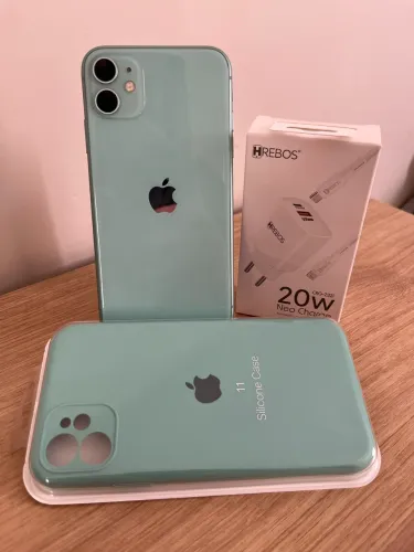 iPhone 11 Verde 128GB | Bateria Nova | Carregador Turbo 20W + Capa + Película | Impecável