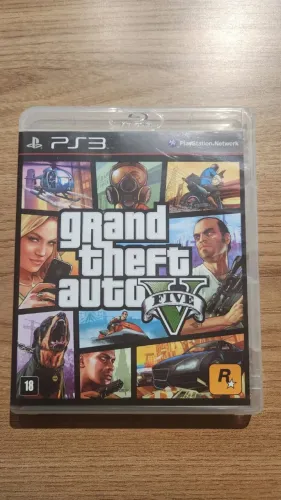 Jogo GTA V PS3 Mídia Física Completo com Mapa e Manual