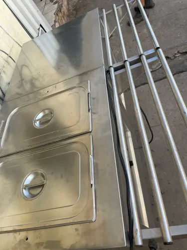 Banho-Maria quente Elétrica com Mesa Industrial com suporte 