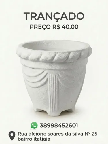 Vasos de cimento modelo único  preço abaixo do mercado 