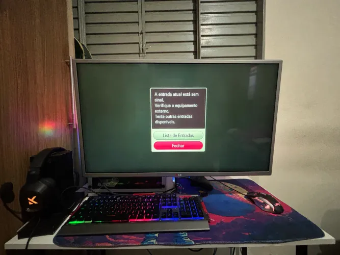 TV LG 32 polegadas aceito troca em monitor