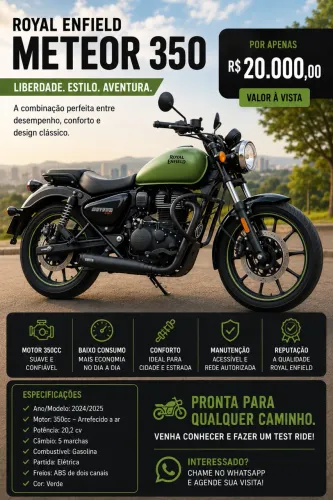 Royal Enfield Meteor 350 2024/2025 - R$ 20.000
