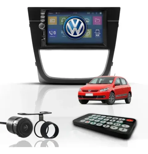 Kit Central Multimídia Universal Mp5 2 Din Bt Espelha Gol G5