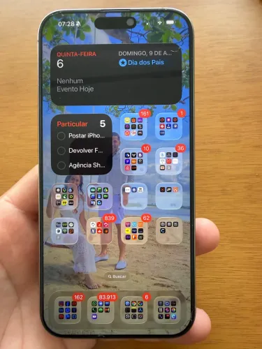 iPhone 16 Pro max Prata Impecável - Bateria 100% - Sem Marcas