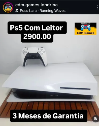 Ps5 Com Leitor 2900.00 - 3 Meses de Garantia