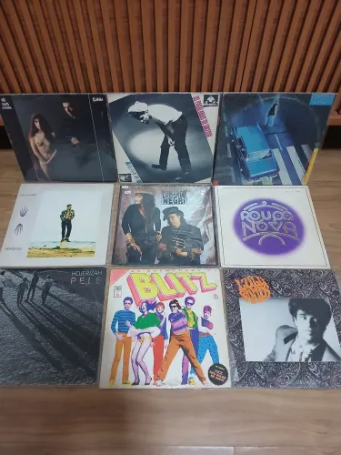 Lote 09 discos pop nacional - barato para vender rápido
