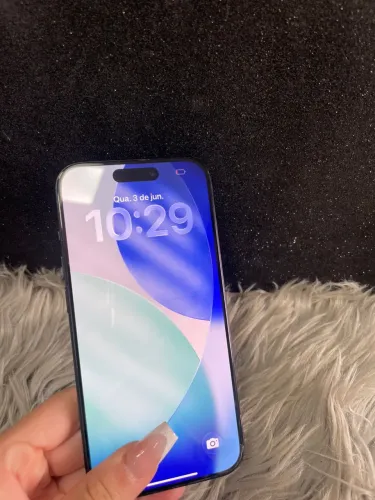 ?*IPHONE 15 PRO 256*   ?AZUL ?83% ?R$3.699.00
