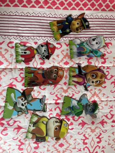 Displays de Mesa Patrulha Canina para Festa Infantil (8 peças)
