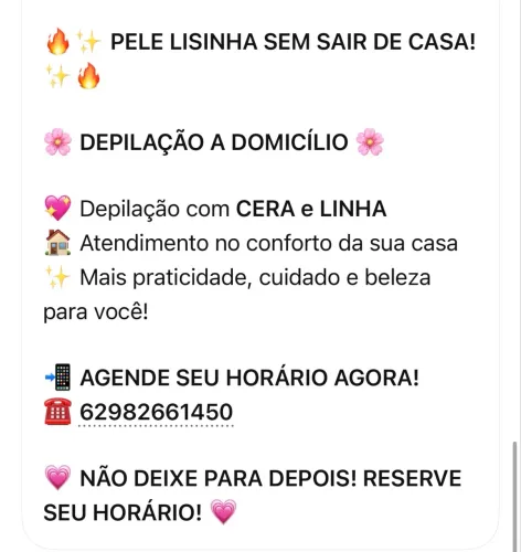 Depilação na cera e linha feminina