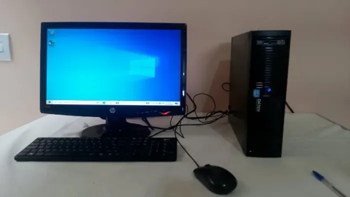 Computador Completo Daten Intel Core i5 + Monitor HP + Teclado e Mouse (Pronto p/ Uso)
