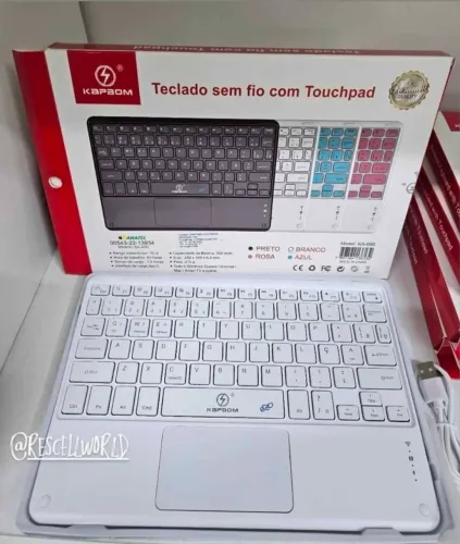 Teclado sem fio Bluetooth Tablet.