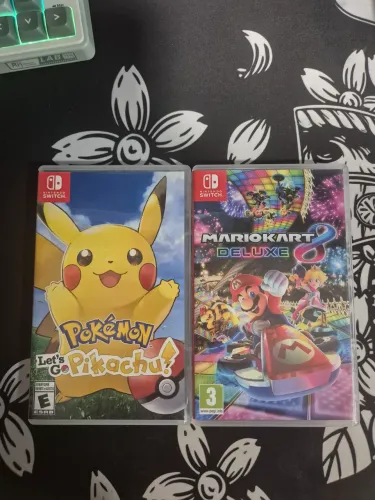 Jogos switch - Mario Kart 8 e Pokemon lets go