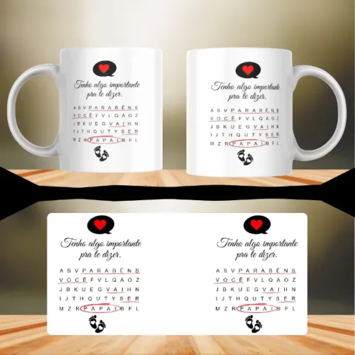 Caneca Mágica Personalizada - Tenho Algo Importante Pra Te Dizer
