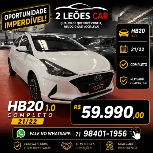 Hyundai HB20 Sense 1.0 Flex 12V MEC 2022