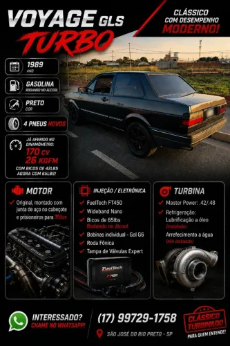 Volkswagen Voyage GL/ Special 1.6/ 1.8 (álcool) 1989