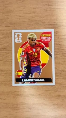 Figurinha da copa extra Lamine yamal de bronze
