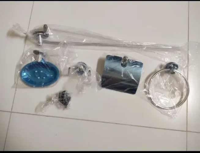 Kit acessórios para banheiro.