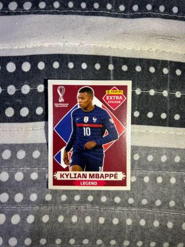 Figurinha colecionador Mbappe bordo copa 2022
