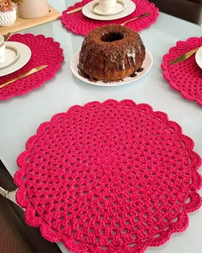 Sousplat crochê