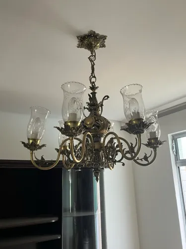 Lustre de Bronze de teto Natalino Tomasi