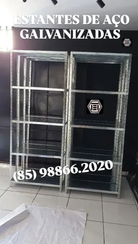 ESTANTE DE AÇO GALVANIZADAS 