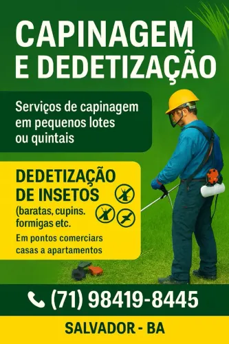 Serviço De Capinagem e Dedetização 