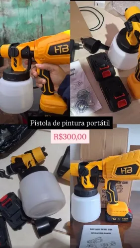 PISTOLA DE PINTURA 1 LITRO 2 BATERIAS