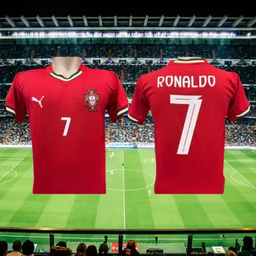 Camisa Seleção Portugal Vermelha CR7 