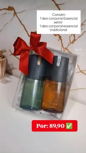 Presente masculino com deo corporal 