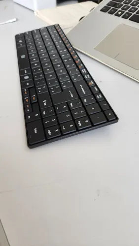 Teclado wireless Wi-Fi sem fio dengue usb ç tecla baixa para computador notebook