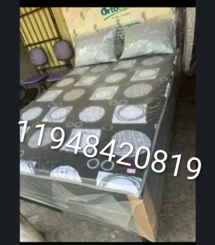 Promoção camas box casal com colchão novas pronta entrega