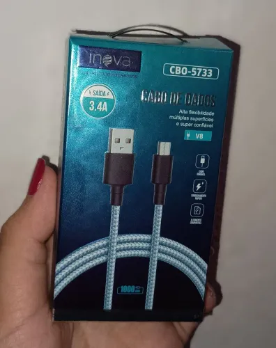 Cabo CBO-5733, Saída 3.4A carregamento de alta velocidade (Azul claro)
