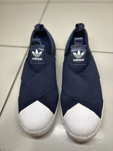Tênis Adidas Superstar Slip-On Azul-Marinho 37