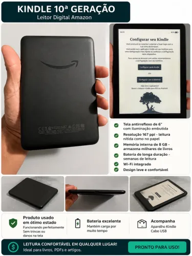 Kindle 16gb - Usado com Tela Ghosting
