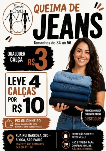 Promoção calça jeans